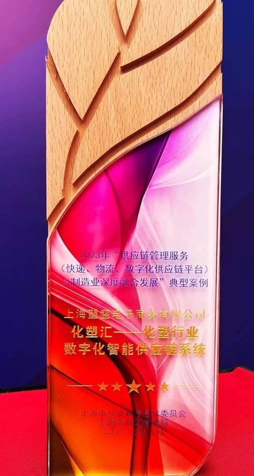 化塑汇入选上海市"2023供应链管理服务与制造业深度融合发展典型案例"